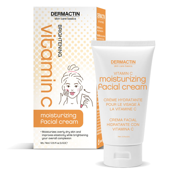 Dermactin Skin Care Basics Brightening Vitamin C Moisturizing Facial Cream 2.5 oz.