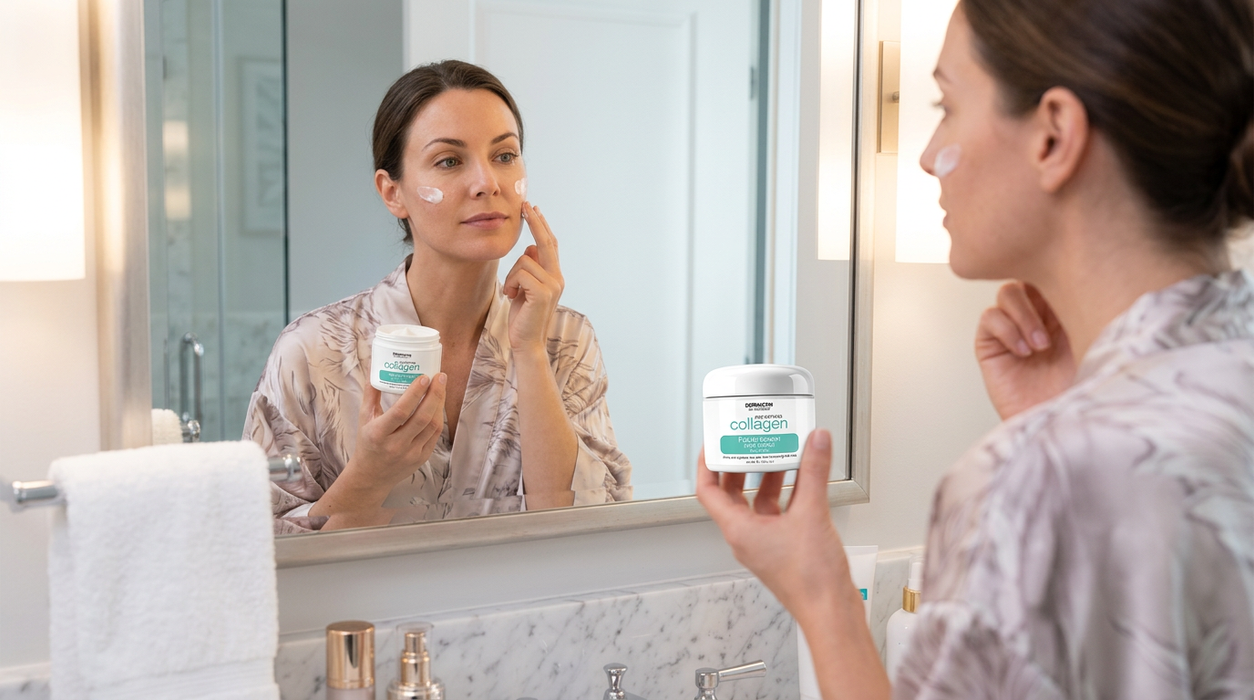 Dermactin Age Defying Collagen Facial Cream with Retinol 3 oz.