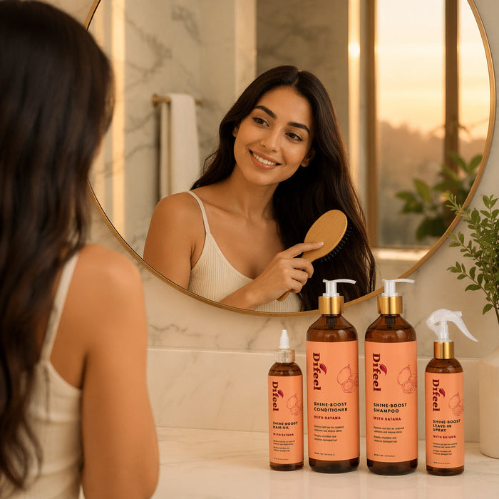 Difeel Signature Shine Boost Leave in Spray with Batana 8 oz.