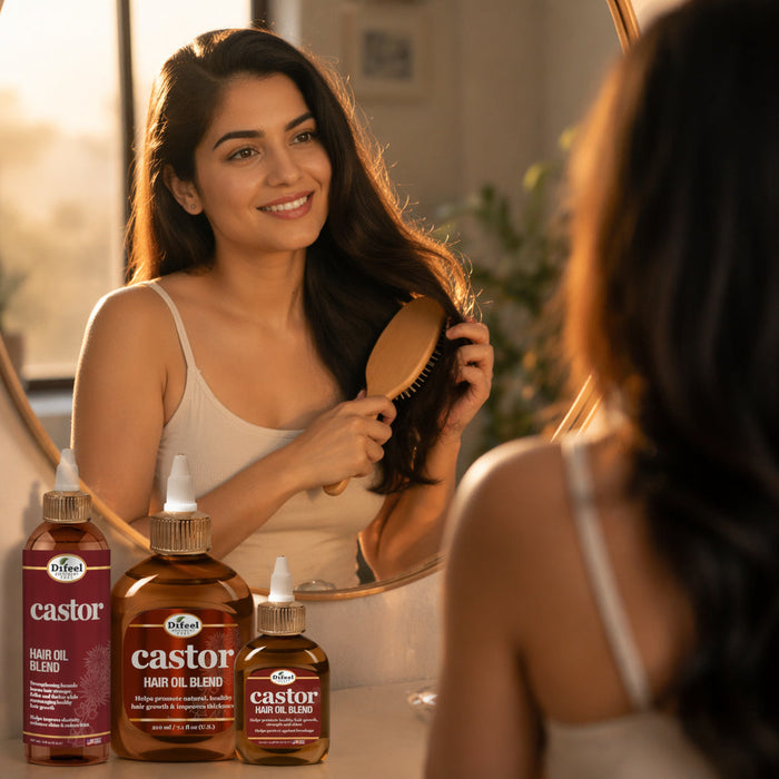 Difeel Castor Hair Oil Blend 7.1 oz.