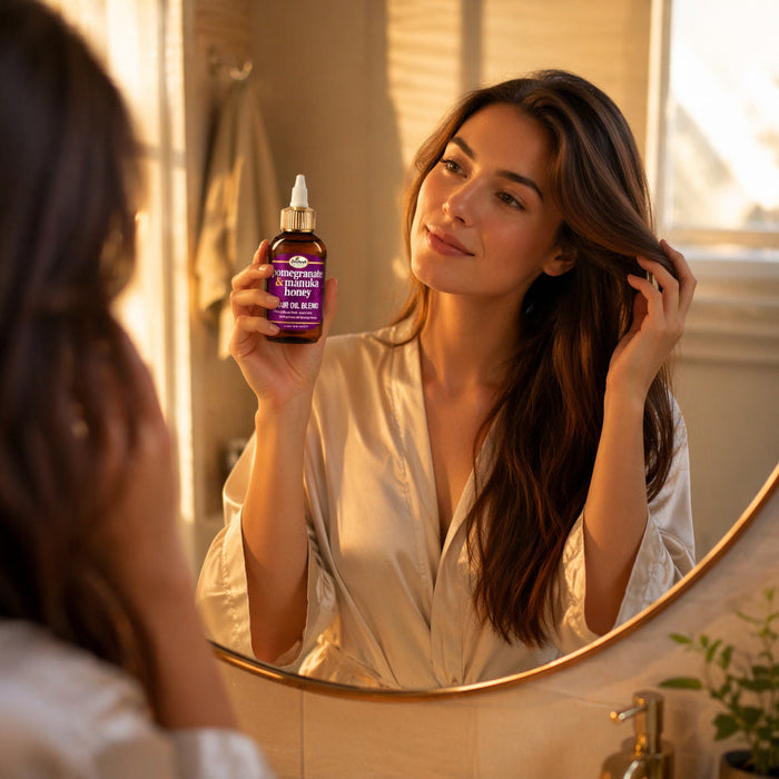 Difeel Elevated Pomegranate & Manuka Honey Hair Oil Blend 12 oz.