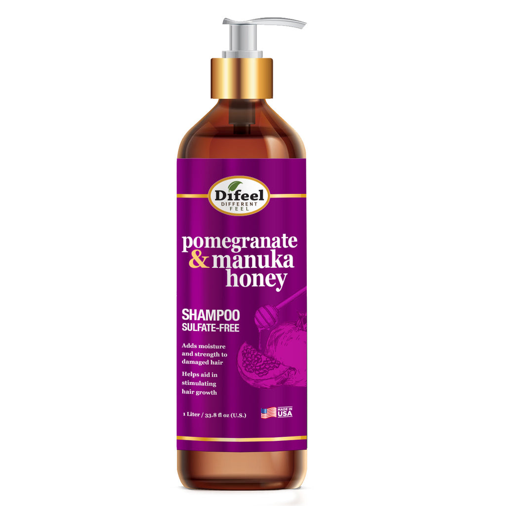 Difeel Pomegranate & Manuka Honey Sulfate-Free Shampoo 33.8 oz