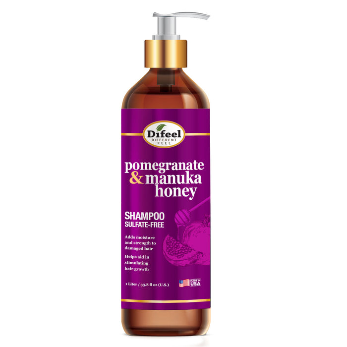 Difeel Pomegranate & Manuka Honey Sulfate-Free Shampoo 33.8 oz.