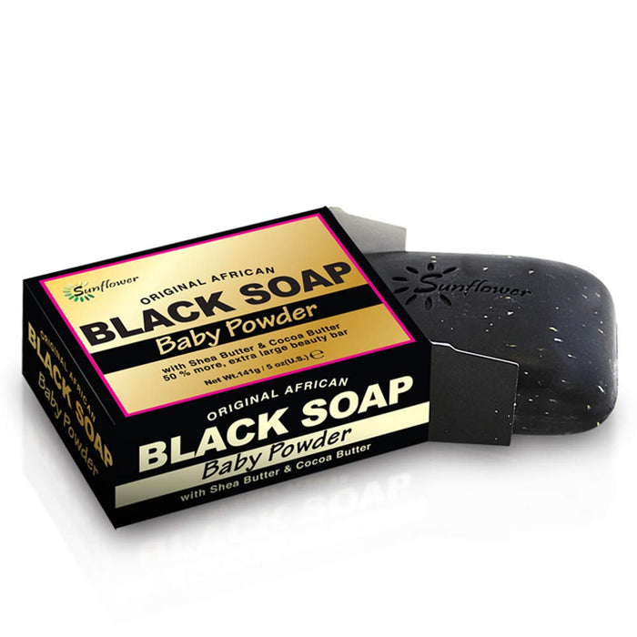 Sunflower African Black Soap Set - Includes Six (6) Luxury Scented Soaps