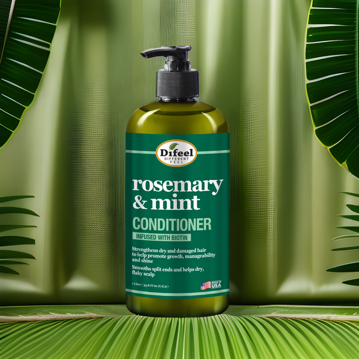 Difeel Rosemary and Mint Hair Strengthening Conditioner with Biotin 33.8 oz.