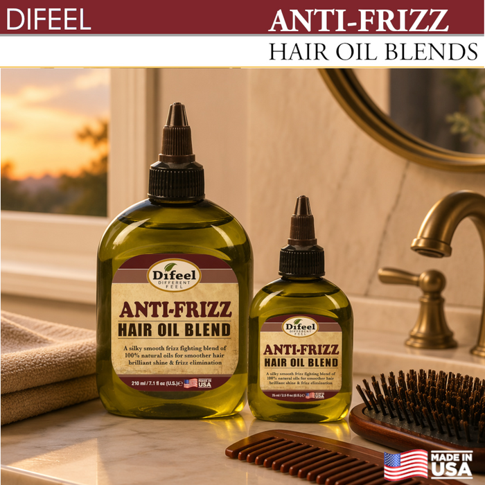 Difeel Anti-frizz Hair Oil Blend - Travel Size 2.5 oz.