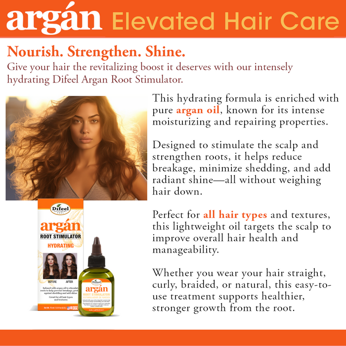 Difeel Argan Hydrating Root Stimulator 2.5 oz.
