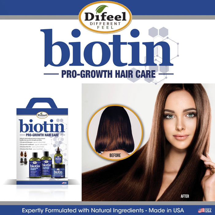 Difeel Biotin Premium Hair Oil - Large 12 oz.