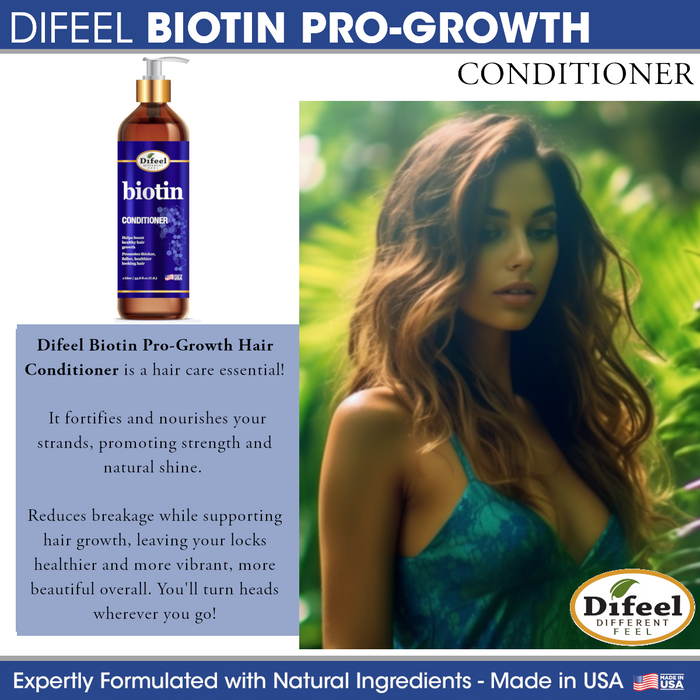 Difeel Elevated Biotin Conditioner for Hair Growth 33.8 oz.