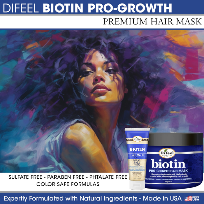 Difeel Biotin Pro-Growth Hair Mask 12 oz. (PACK OF 2)