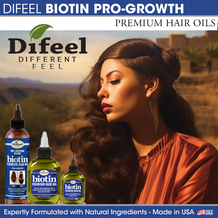 Difeel Biotin Premium Hair Oil - Large 12 oz.