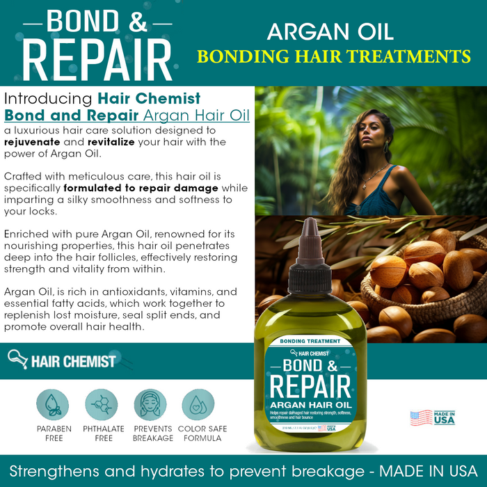 Hair Chemist Bond & Repair Argan Hair Oil 7.1 Ounces
