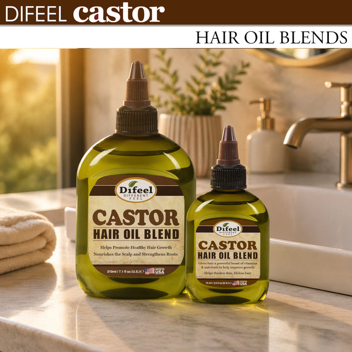 Difeel Classic Castor Hair Oil Blend 7.1 oz. (PACK OF 4)
