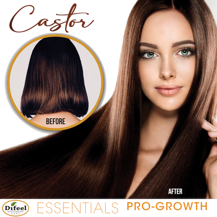 Difeel Essentials Castor Pro-Growth Hair Oil Blend - Travel Size 2.5 oz.