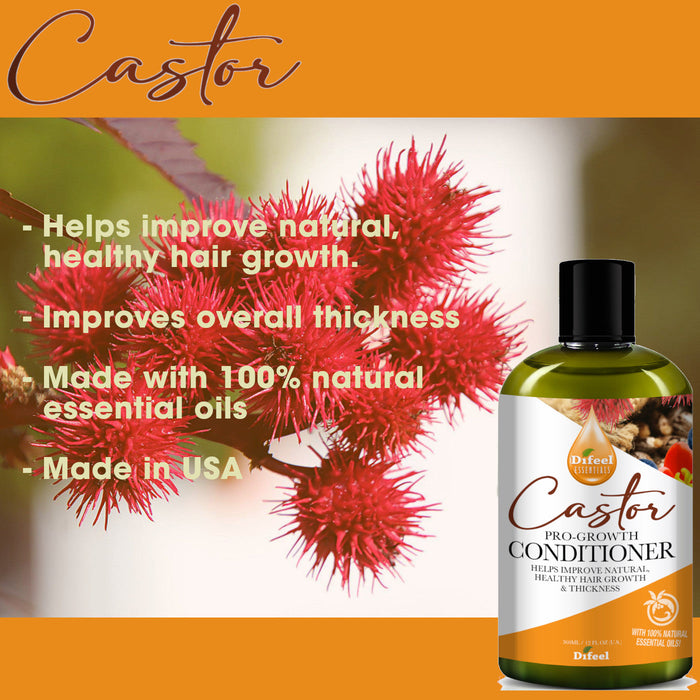 Difeel Essentials Castor Pro-Growth - Conditioner 12 oz.