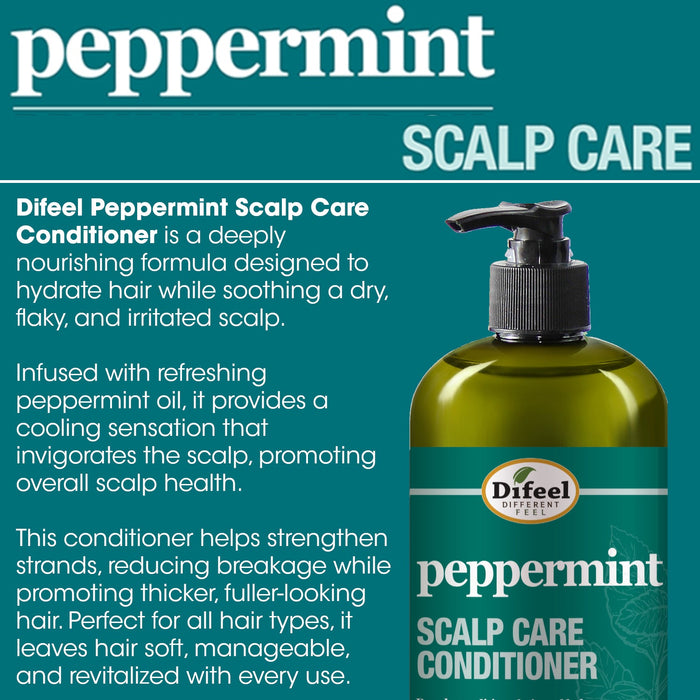 Difeel Peppermint Scalp Care Conditioner 33.8 oz.