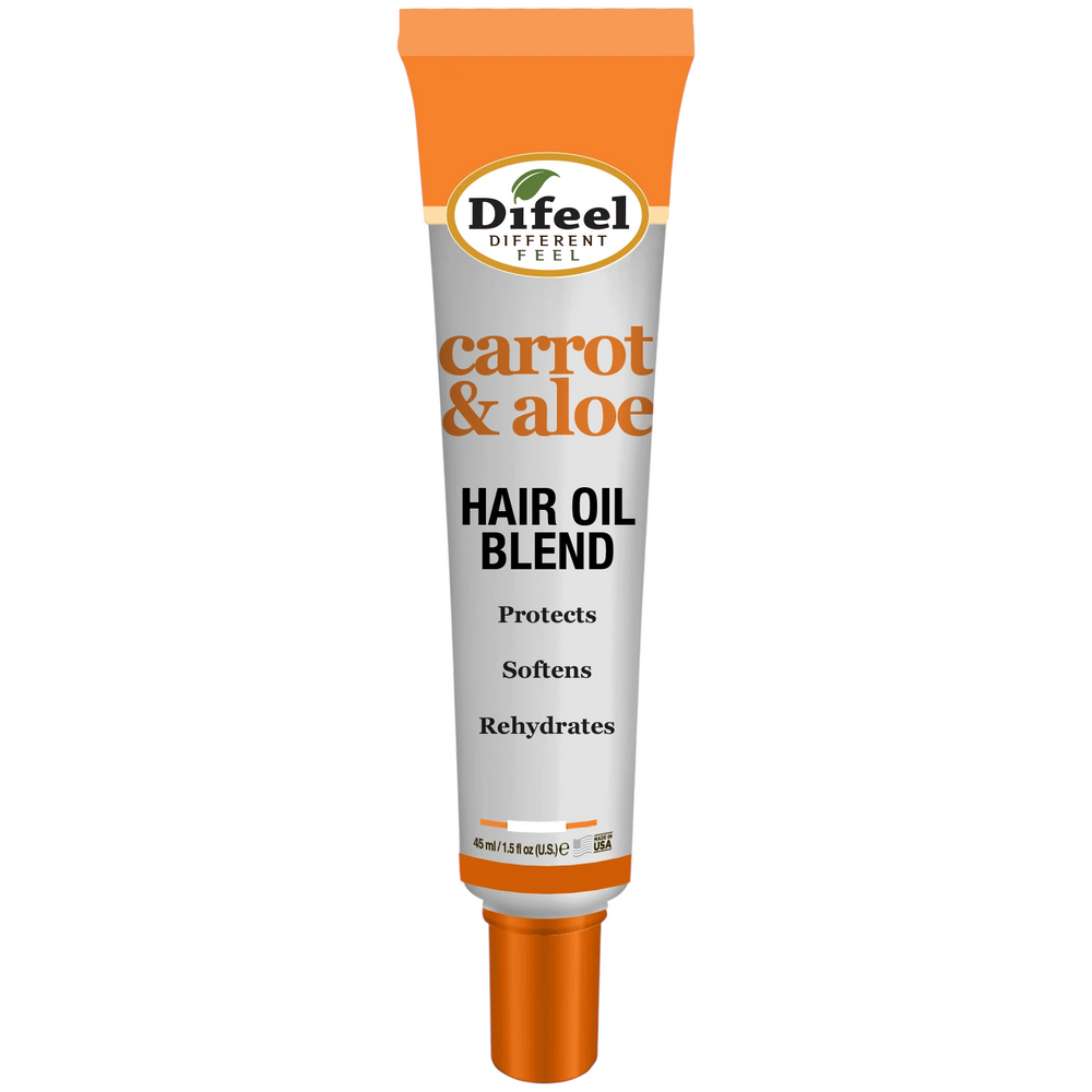 Difeel Mega Care Carrot & Aloe Oil Hair Oil Blend 1.4 oz. (PACK OF 2)