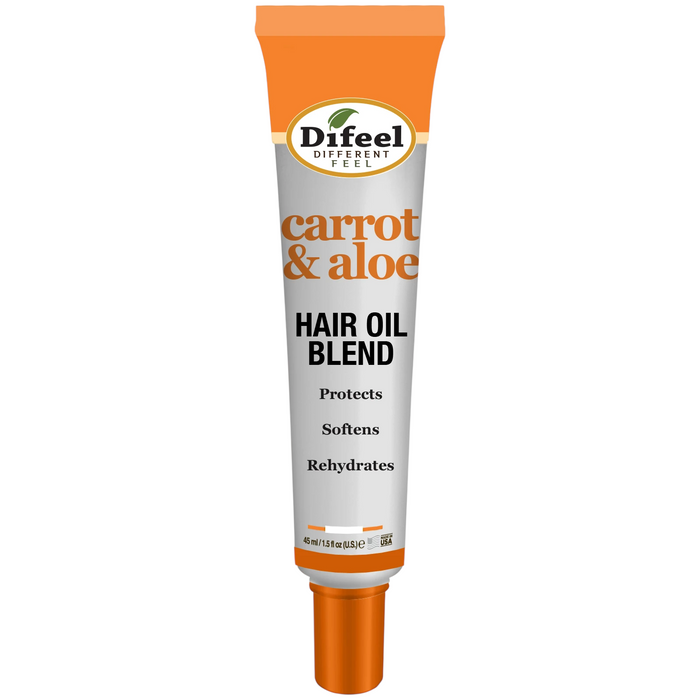 Difeel Mega Care Carrot & Aloe Oil Hair Oil Blend 1.4 oz. (PACK OF 2)