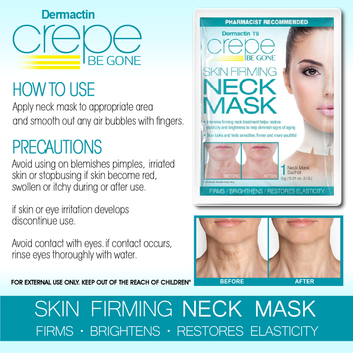 Crepe Be Gone Skin Firming Neck Mask (Pack of 2)
