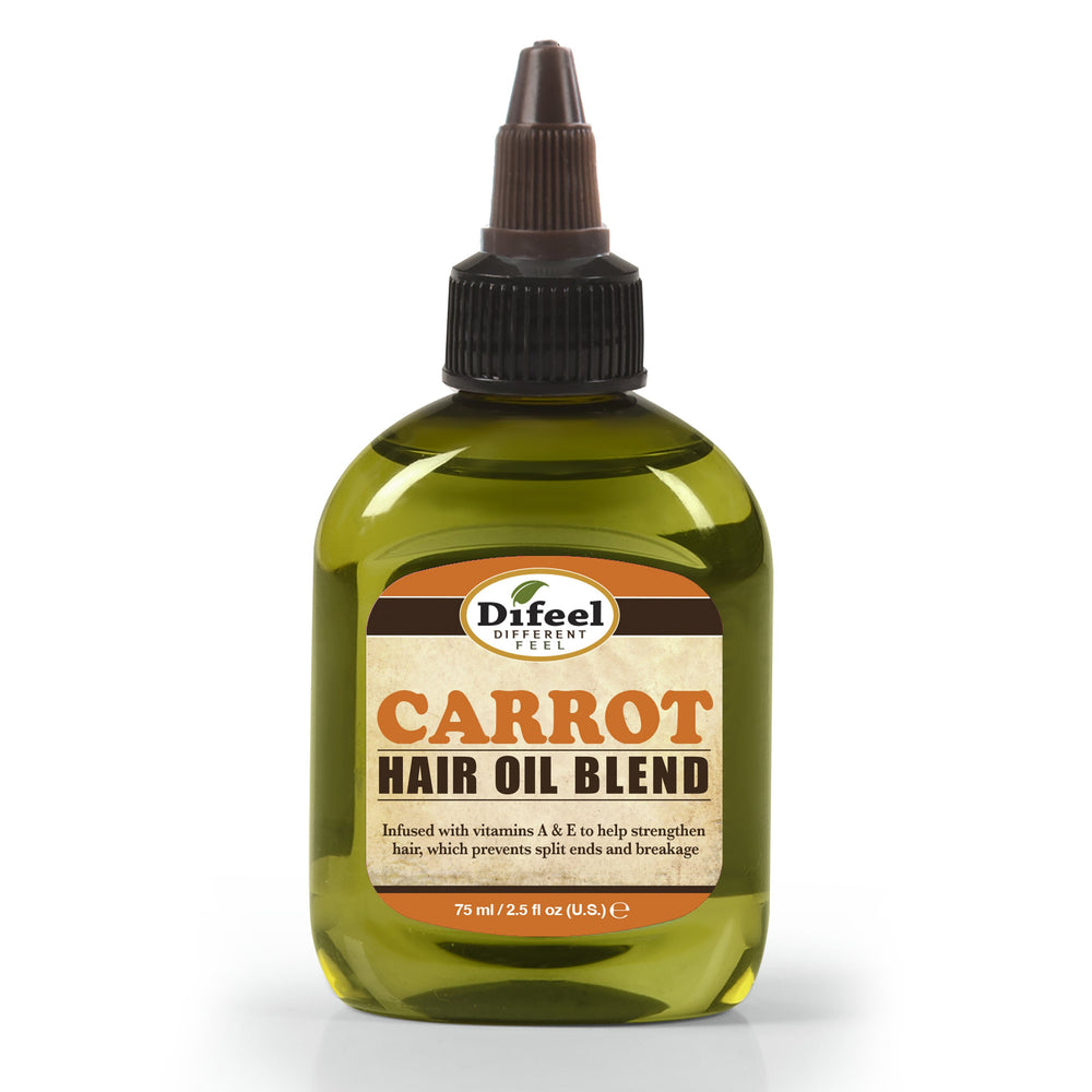 Difeel Carrot Hair Oil Blend - Travel Size 2.5 oz. (PACK OF 2)