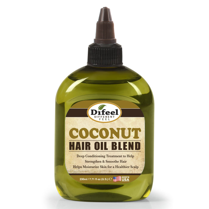 Difeel Coconut Oil Hair Oil Blend 7.1 oz. - Deluxe 2-PC Gift Set