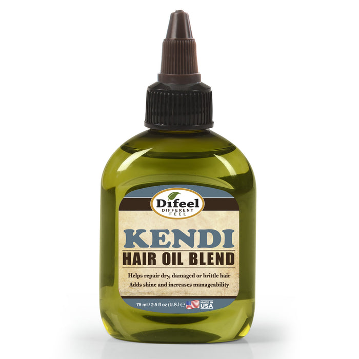 Difeel Kendi Hair Oil Blend for Damaged Hair - Travel Size 2.5 oz.