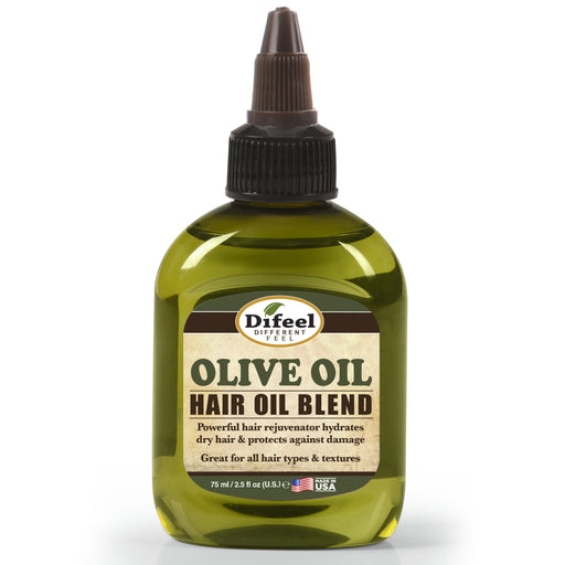 Difeel Olive Hair Oil Blend - Travel Size 2.5 oz. (PACK OF 2)