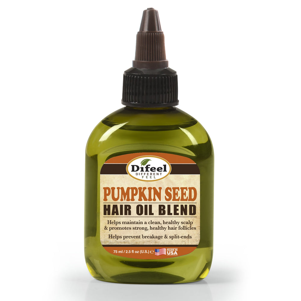 Difeel Pumpkin Seed Hair Oil Blend - Travel Size 2.5 oz. (PACK OF 2)