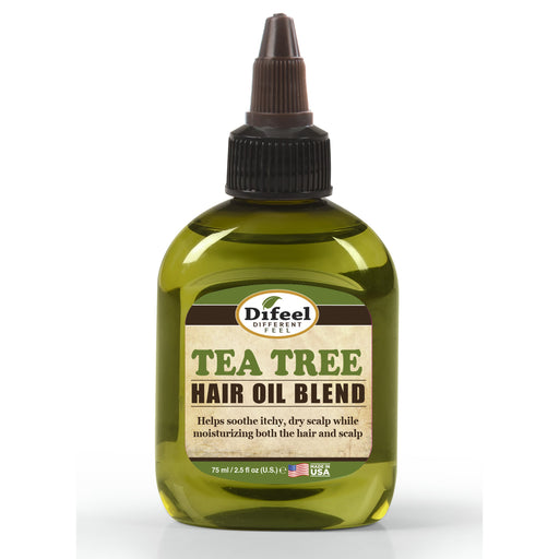 Difeel Tea Tree Hair Oil Blend - Travel Size 2.5 Ounces (PACK OF 2)