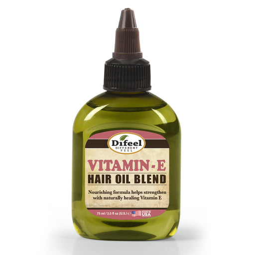 Difeel Vitamin E Hair Oil Blend - Travel Size 2.5 oz. (PACK OF 2)
