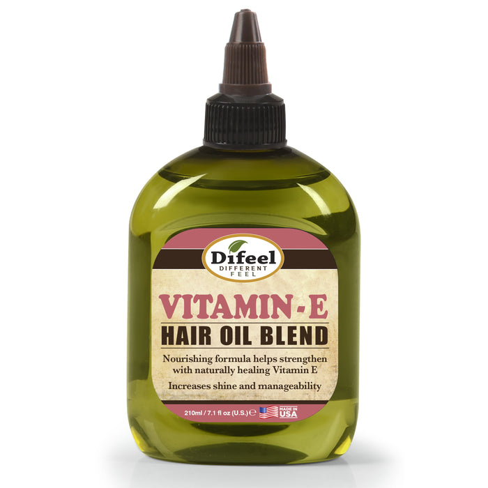 Difeel Vitamin E Hair Oil Blend 7.1 oz. - Deluxe 2-PC Gift Set