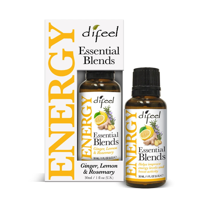 Difeel 100% Natural Essential Oil Blends - Energy 1 oz. (Pack of 2)