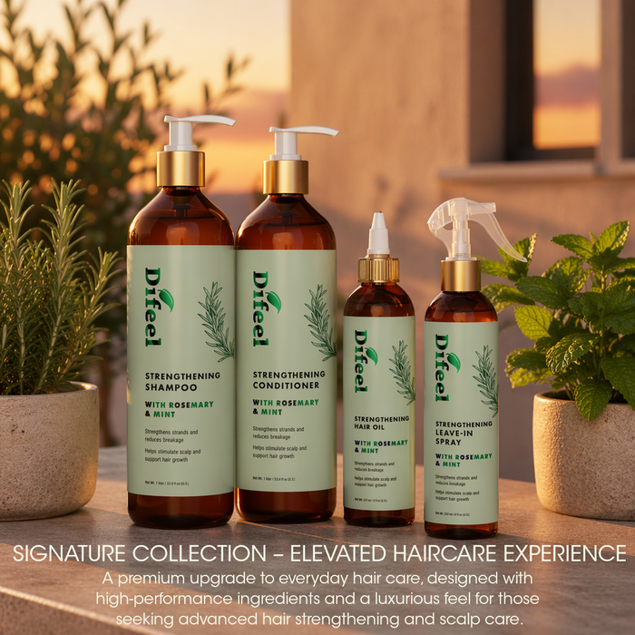 Difeel Signature Strengthening Hair Oil with Rosemary & Mint 8 Ounce