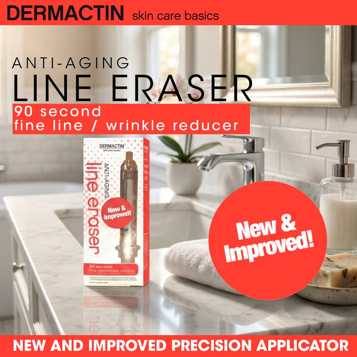 Dermactin New and Improved 90 Second Fine Line/Wrinkle Reducer .34 oz. - All New Easy to Use Applicator