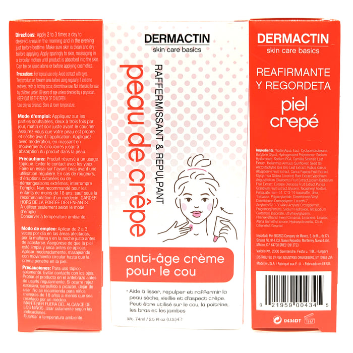 Dermactin Crepe Be Gone Skin Firming Cream 2.5 oz.