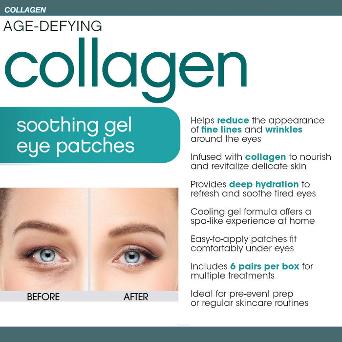 Dermactin Age Defying Collagen Soothing Gel Eye Patches 6-Count