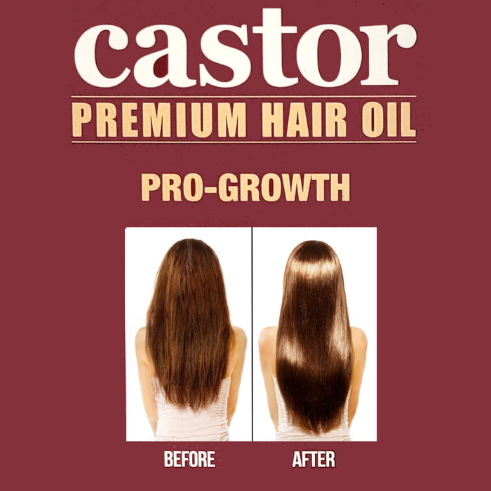 Difeel Castor Pro-Growth & Thicken Premium Hair Oil 7.1 oz. - Deluxe 2-PC Gift Set