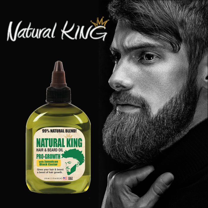 Natural King Pro-growth Jamaican Black Castor Hair & Beard Oil 7.1 oz.