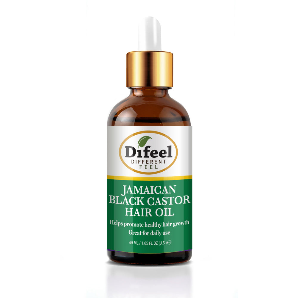Difeel Jamaican Black Castor Hair Oil 1.65 oz. - Travel Size with Dropper