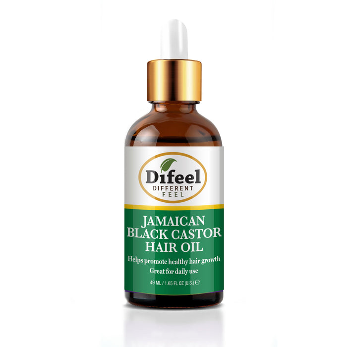 Difeel Jamaican Black Castor Hair Oil 1.65 oz. - Travel Size with Dropper