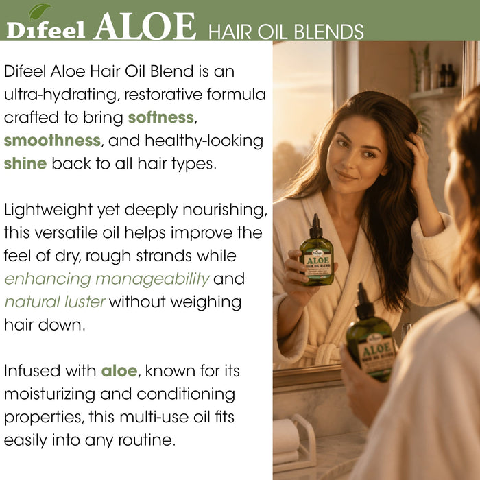 Difeel Aloe Hair Oil Blend 7.1 Ounces