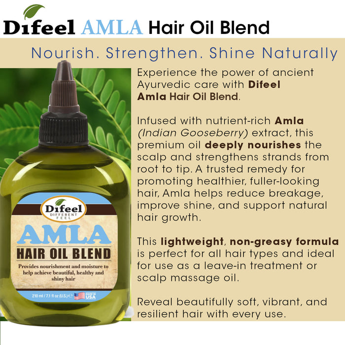 Difeel Amla Hair Oil Blend 7.1 Ounces