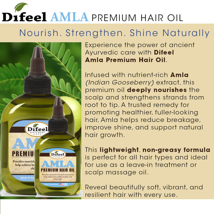 Difeel Amla Premium Hair Oil 7.1 Ounces