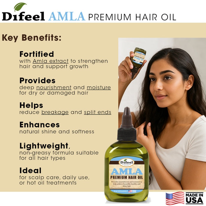 Difeel Amla Premium Hair Oil 7.1 Ounces