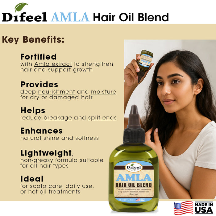 Difeel Amla Hair Oil Blend 7.1 Ounces