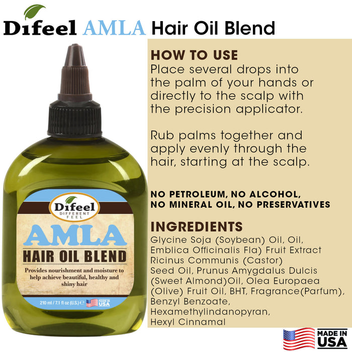 Difeel Amla Hair Oil Blend 7.1 Ounces