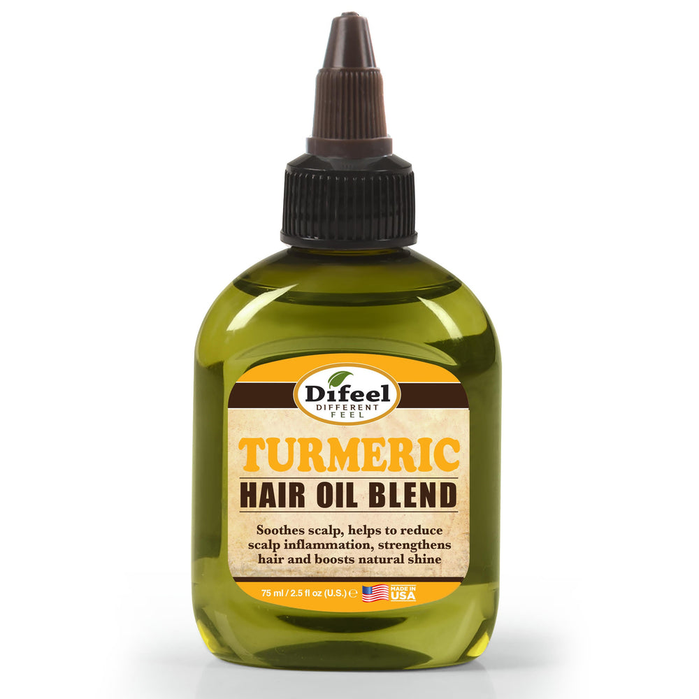 Difeel Turmeric Hair Oil Blend - Travel Size 2.5 oz.