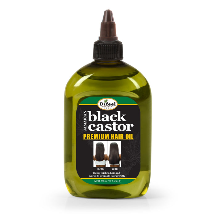 Difeel Premium Jamaican Black Castor Hair Oil - Large 12 oz.