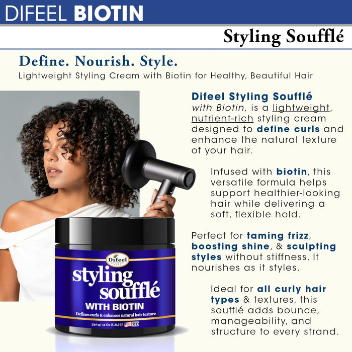 Difeel Styling Soufflé with Biotin 12 oz.