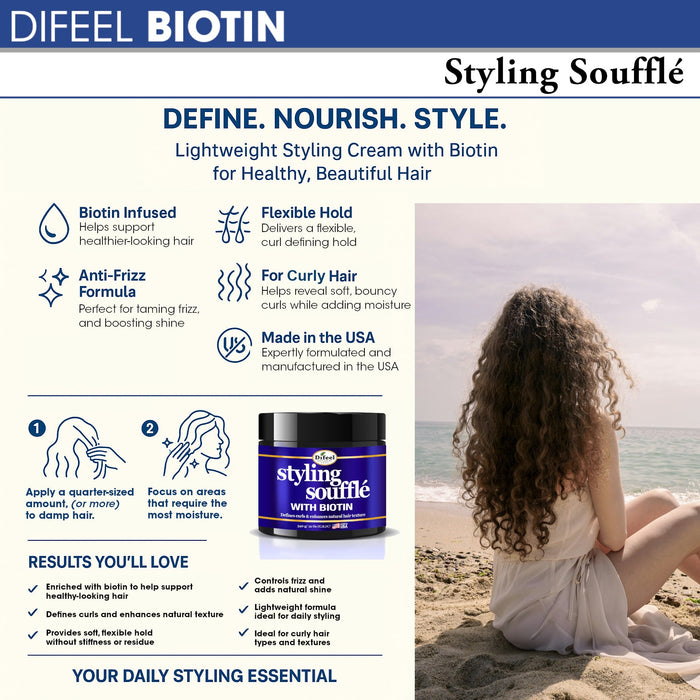 Difeel Styling Soufflé with Biotin 12 oz.